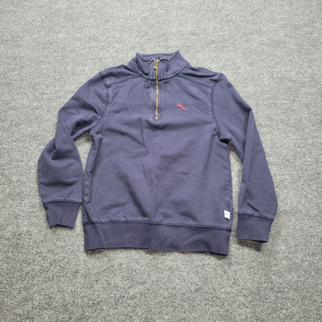 Tommy Bahama Kids S 5/6 Navy Blue 1/4 Zip Pullover Sweatshirt Jumper